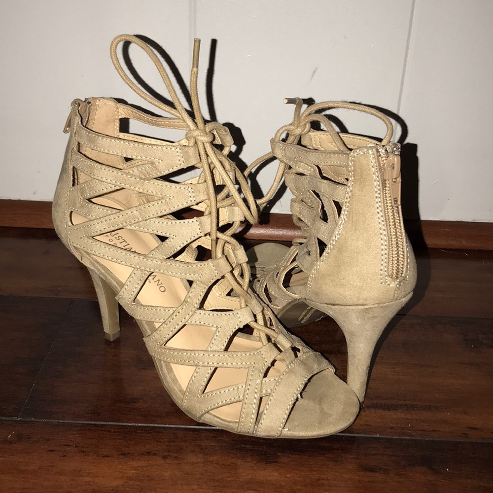 (NEVER WORN!!) Christian Siriano Lace Up Heels